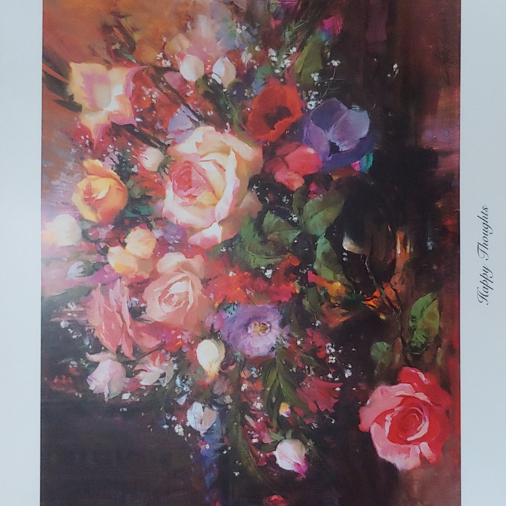 1992 Howard Rogers "Happy Thoughts" Signed & Numbered Lithograph w/ Certificate